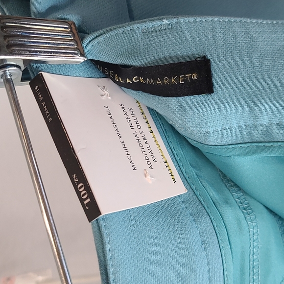 NWT WHBM blue slim ankle pant size 00L - Picture 11 of 12